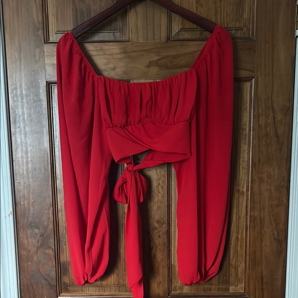Elegant Red Women's Top